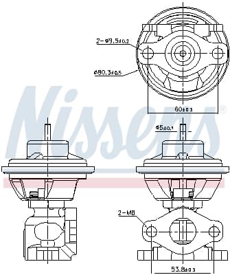 NISSENS AGR - Ventil 98479 1