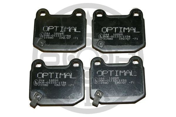 OPTIMAL Sada brzdových platničiek kotúčovej brzdy BP-12265 1