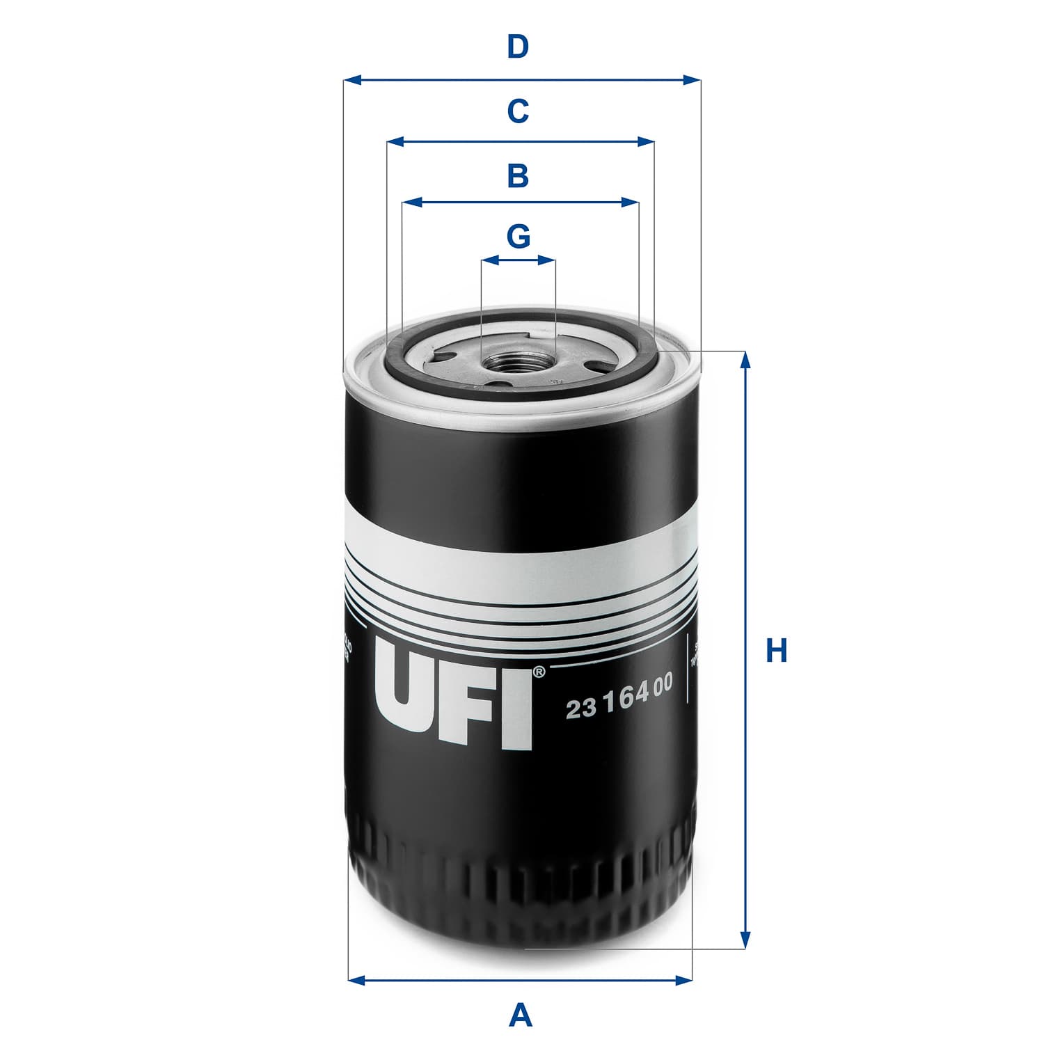 UFI Olejový filter 2316400 1
