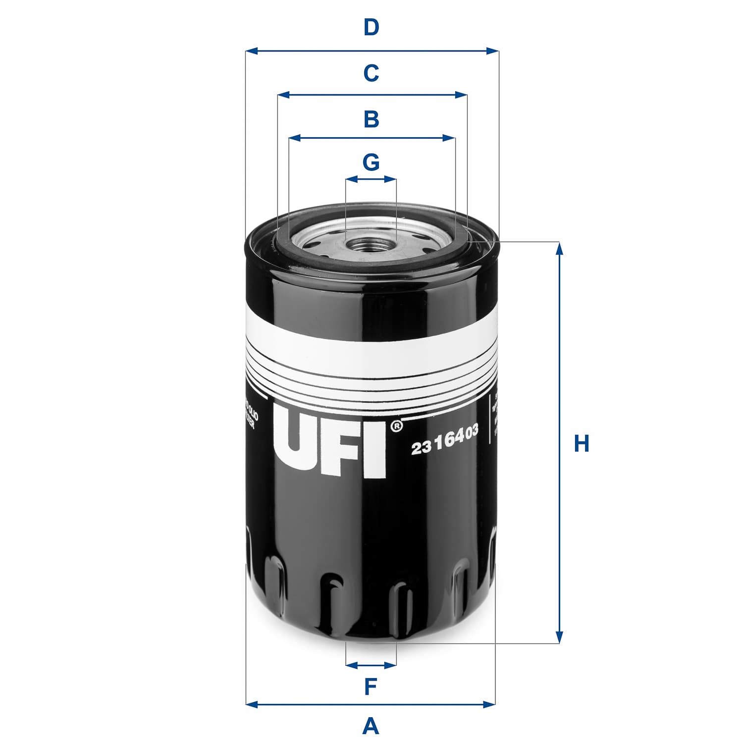 UFI Olejový filter 2316403 1