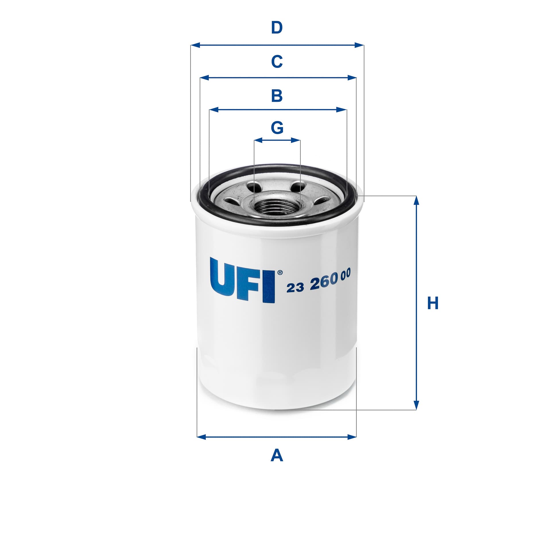 UFI Olejový filter 2326000 1