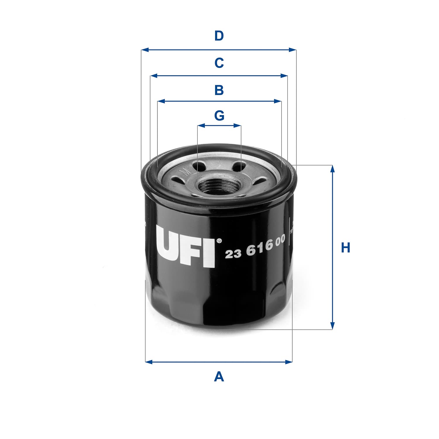 UFI Olejový filter 23.616.00 1