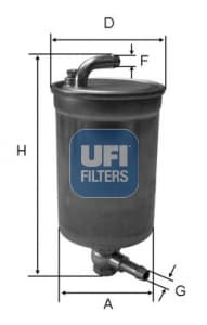 UFI Palivový filter 2407200 1