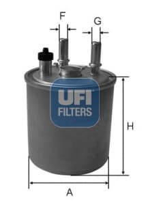 UFI Palivový filter 2407300 1