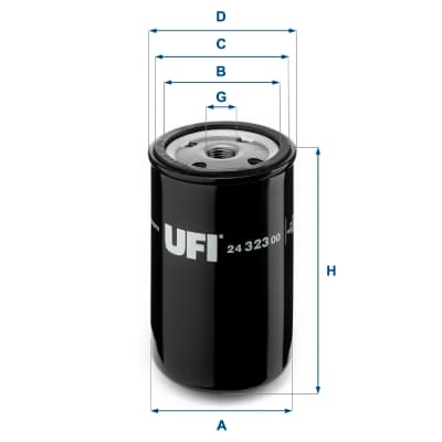 UFI Palivový filter 2432300 1