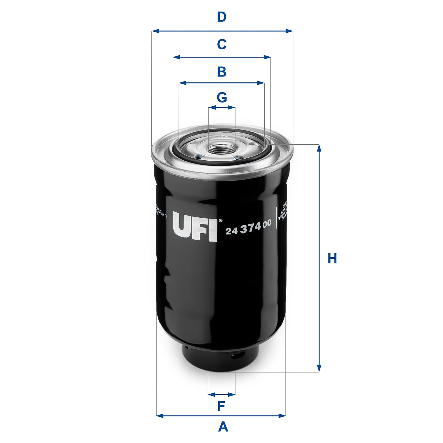 UFI Palivový filter 2437400 1
