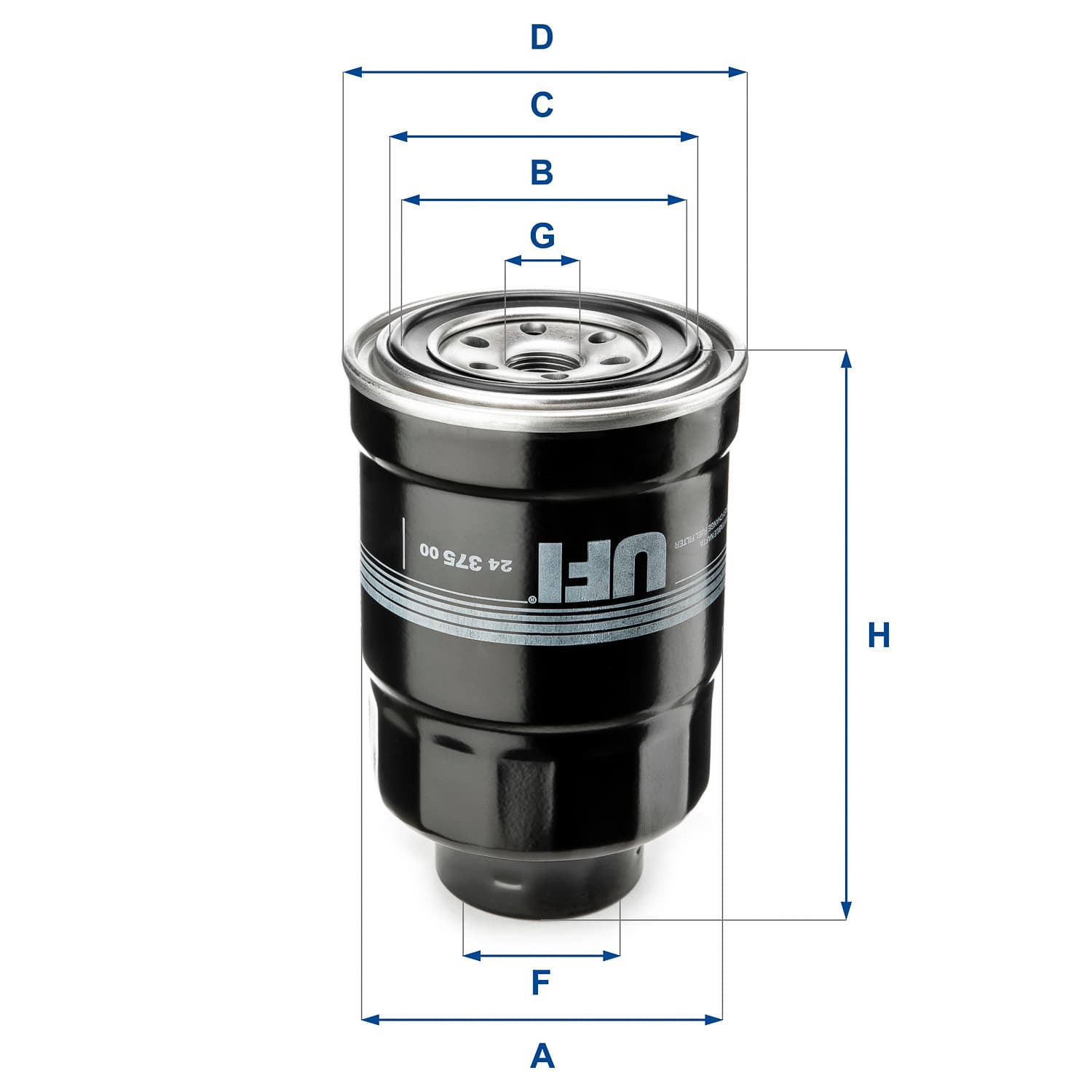 UFI Palivový filter 2437500 1