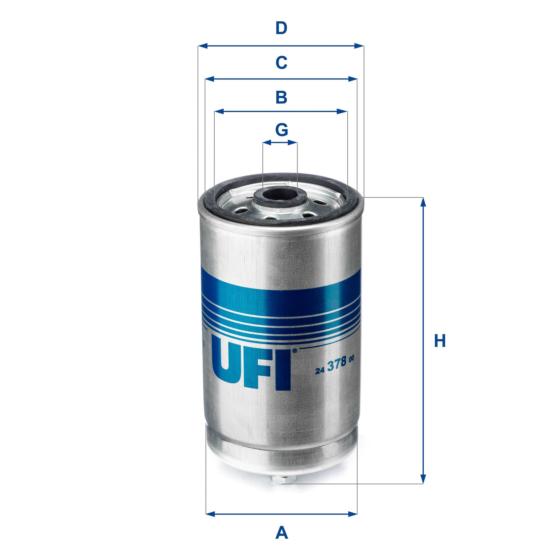 UFI Palivový filter 2437800 1