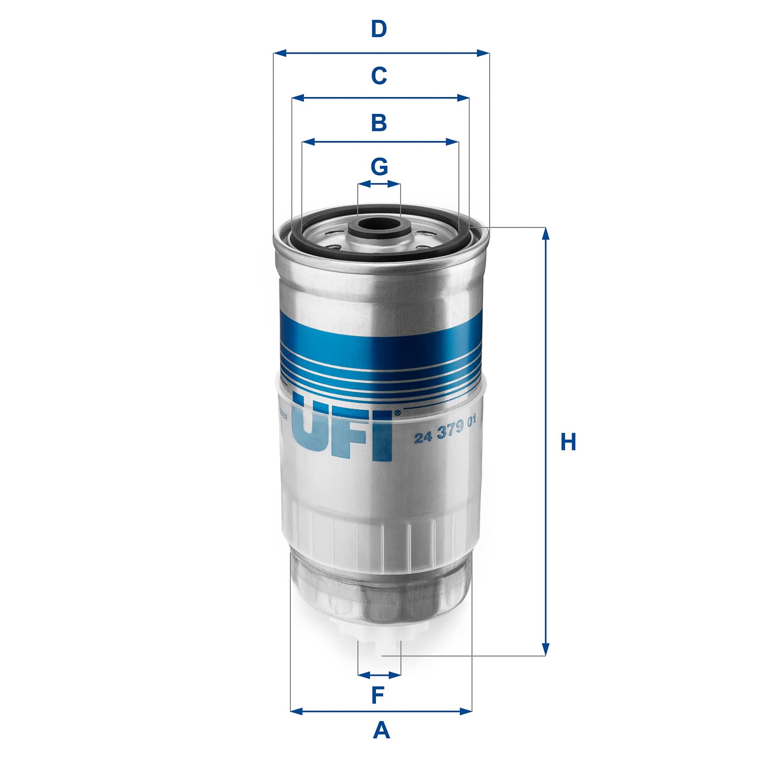 UFI Palivový filter 2437901 1