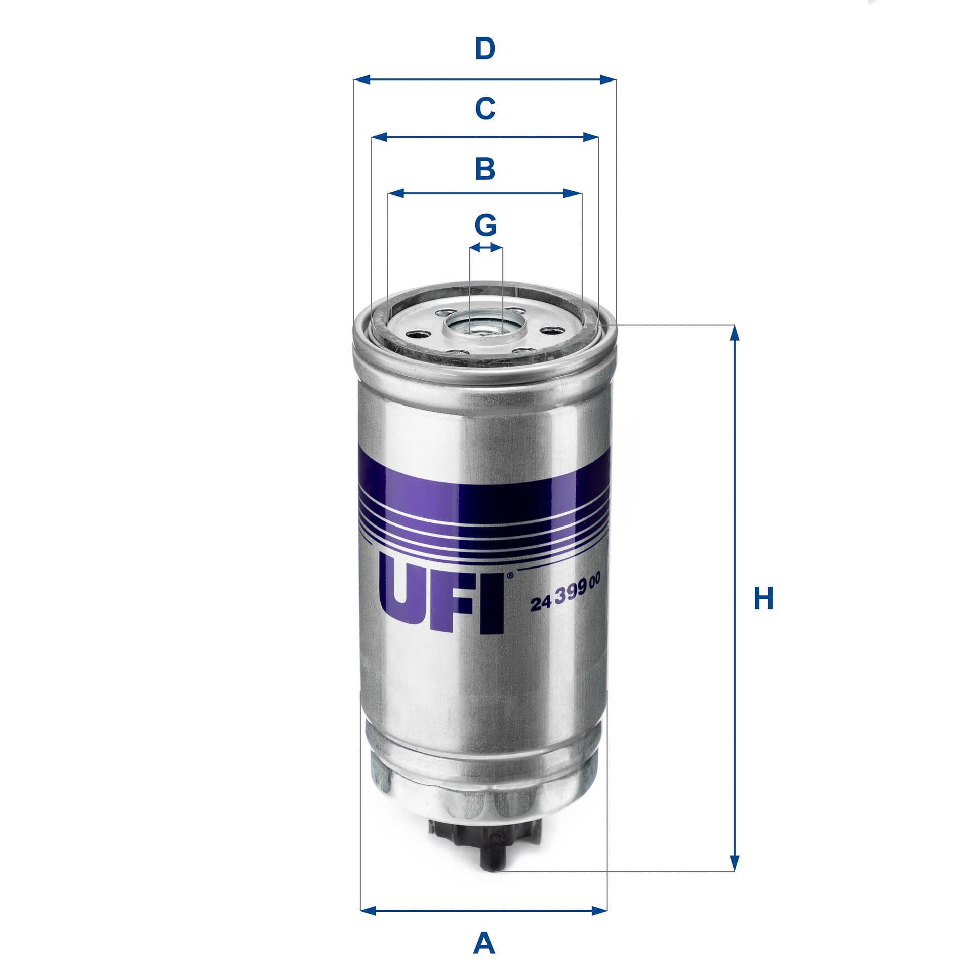 UFI Palivový filter 2439900 1