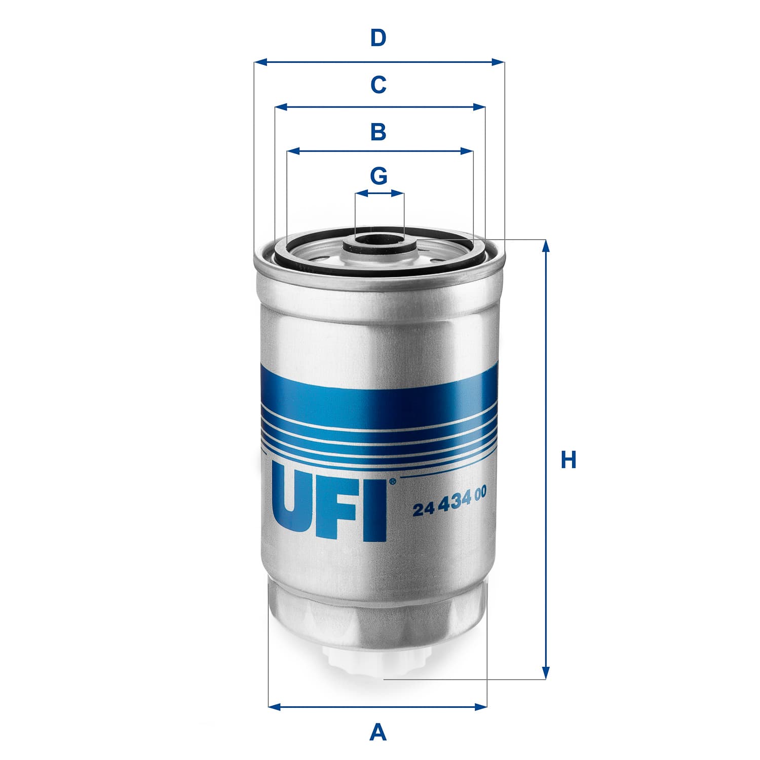 UFI Palivový filter 2443400 1