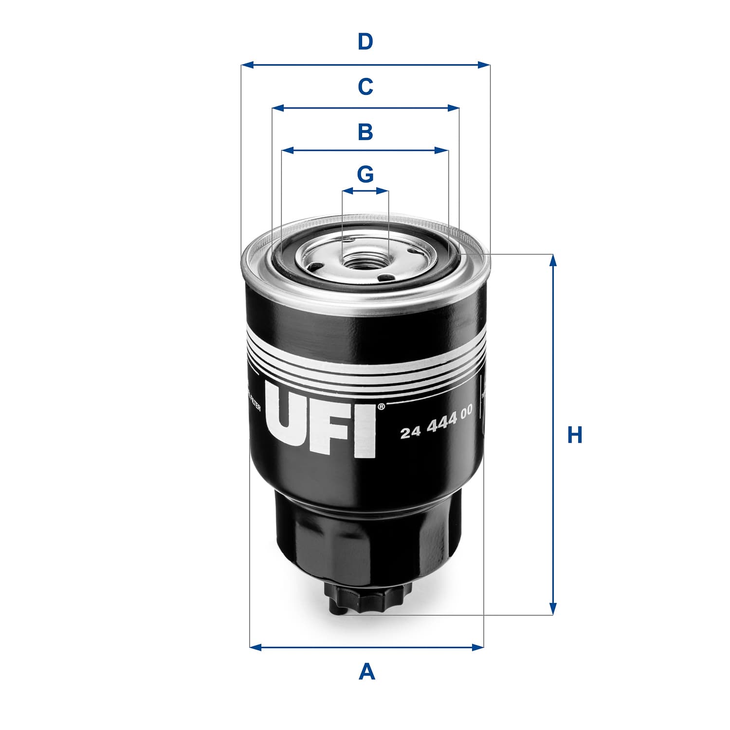 UFI Palivový filter 2444400 1