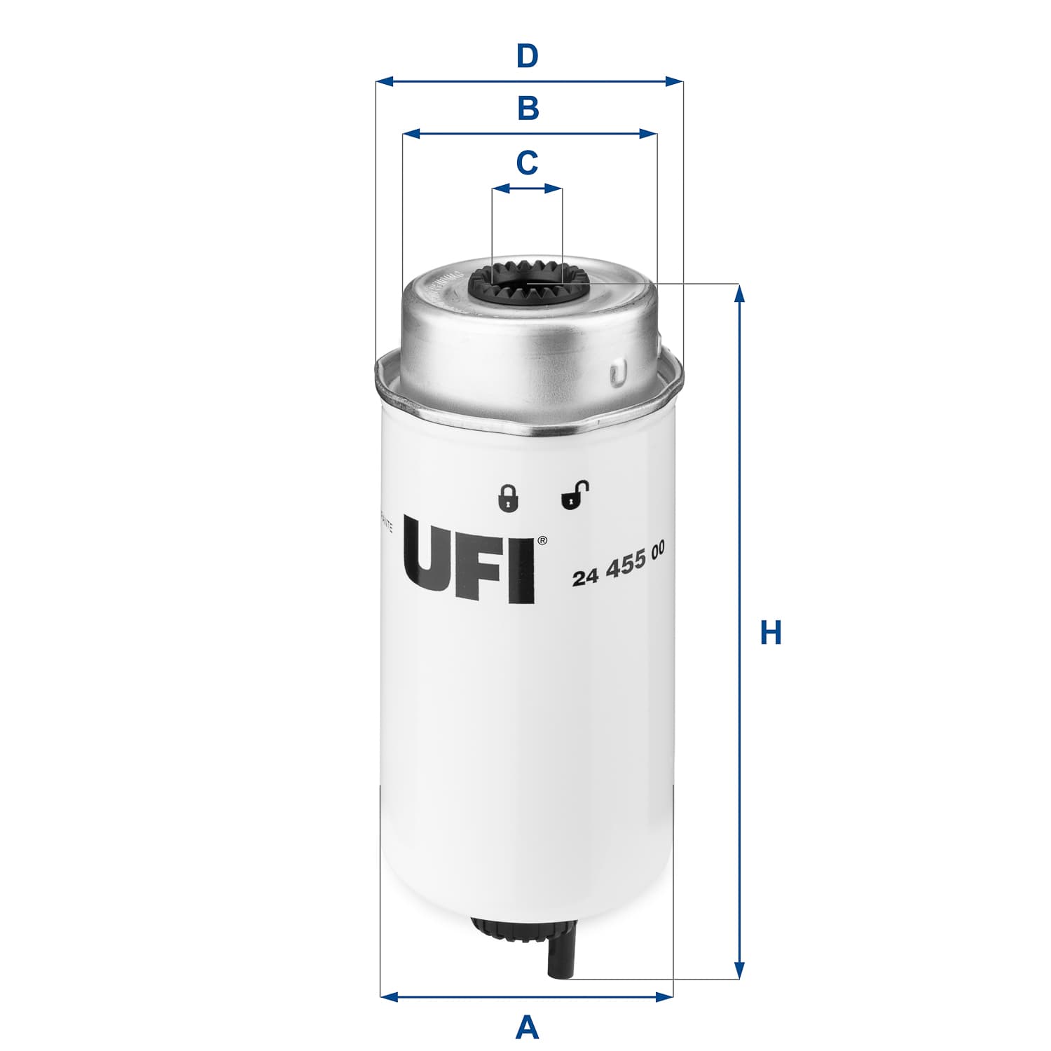 UFI Palivový filter 2445500 1