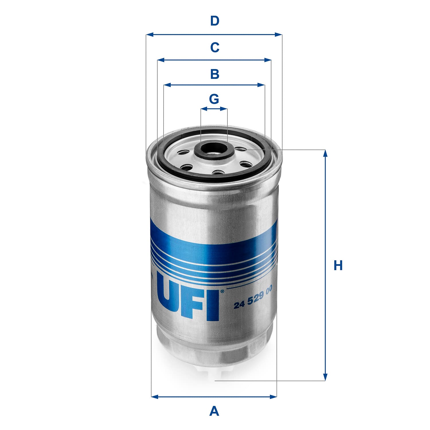 UFI Palivový filter 2452900 1
