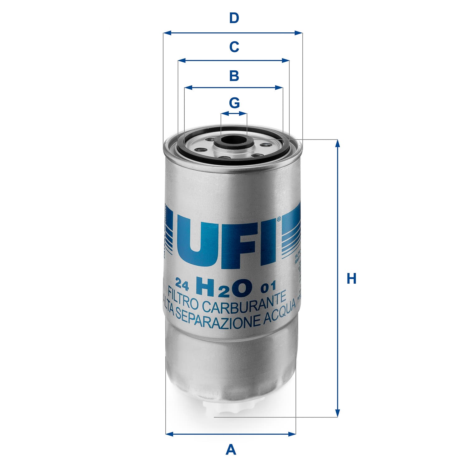 UFI Palivový filter 24H2O01 1