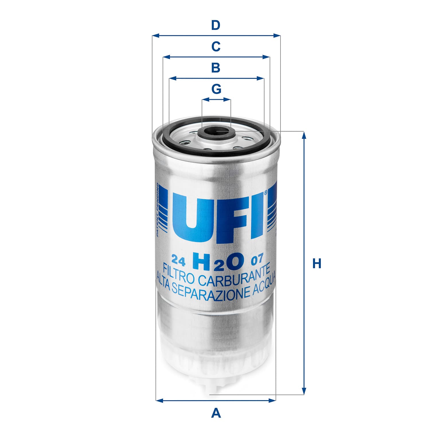 UFI Palivový filter 24H2O07 1