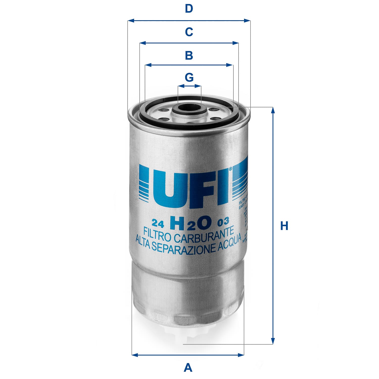 UFI Palivový filter 24H2O03 1