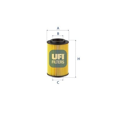 UFI Olejový filter 2505400 1