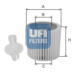 UFI Olejový filter 2511600 1