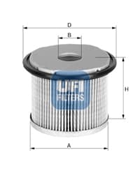 UFI Palivový filter 2668200 1
