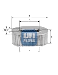 UFI Vzduchový filter 2716200 1