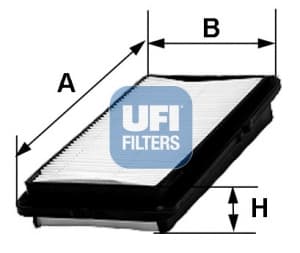 UFI Vzduchový filter 3038000 1
