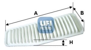 UFI Vzduchový filter 3033800 1