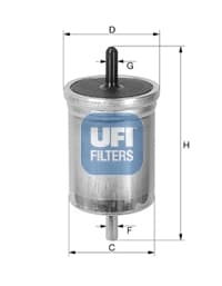 UFI Palivový filter 3151300 1