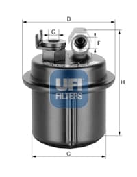 UFI Palivový filter 3153500 1