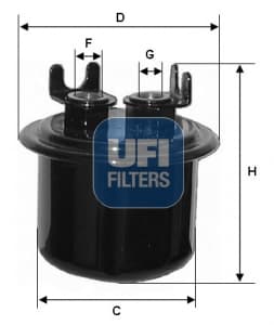 UFI Palivový filter 3153900 1