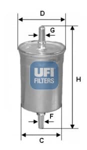 UFI Palivový filter 3182500 1