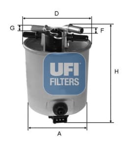 UFI Palivový filter 5539300 1