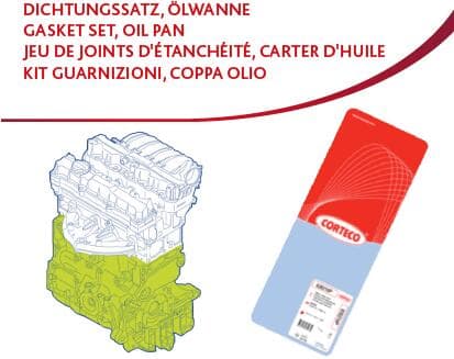 CORTECO Sada tesnení kľukovej skrine 427110P 1