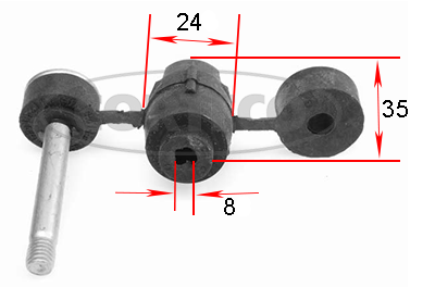 CORTECO Uloženie priečneho stabilizátora 21652487 1