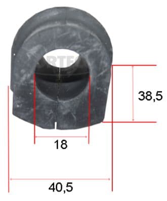 CORTECO Uloženie priečneho stabilizátora 49367525 1