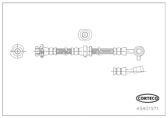 CORTECO Brzdová hadica 49401971 1