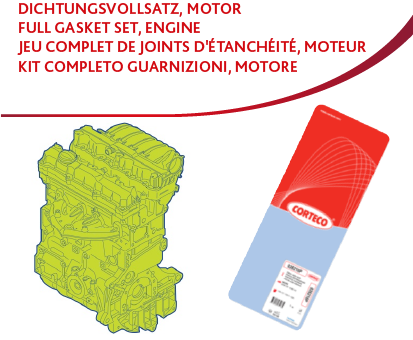 CORTECO Kompletná sada tesnení motora 430169P 1
