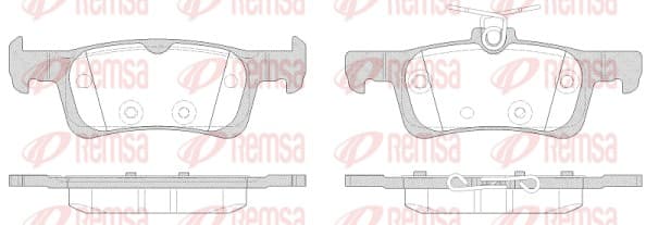 REMSA Sada brzdových platničiek kotúčovej brzdy 156300 1