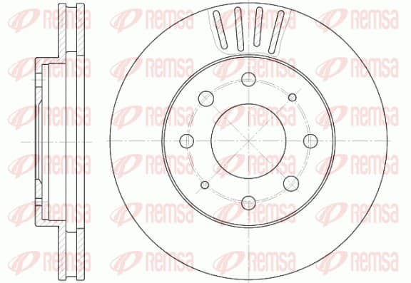 REMSA Brzdový kotúč 662510 1