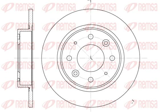 REMSA Brzdový kotúč 681300 1