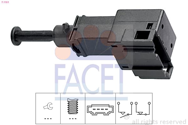 FACET Spínač brzdových svetiel 71151 1