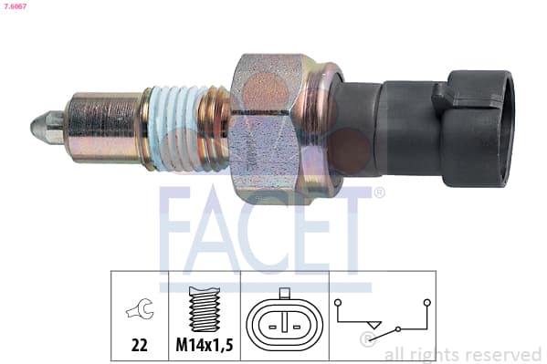 FACET Spínač cúvacích svetiel 76067 1