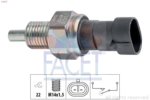 FACET Spínač cúvacích svetiel 76117 1