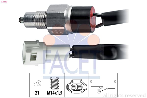 FACET Spínač cúvacích svetiel 76119 1