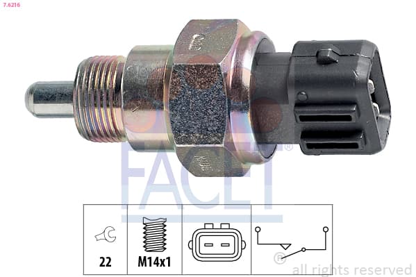 FACET Spínač cúvacích svetiel 76216 1