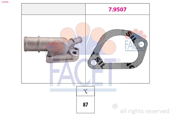 FACET Termostat chladenia 78159 1