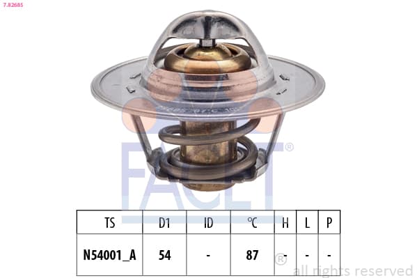 FACET Termostat chladenia 78268S 1