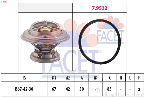 FACET Termostat chladenia 78280 1