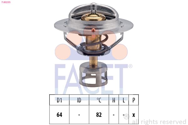 FACET Termostat chladenia 78523S 1