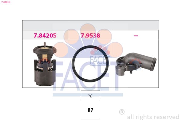 FACET Termostat chladenia 78561K 1